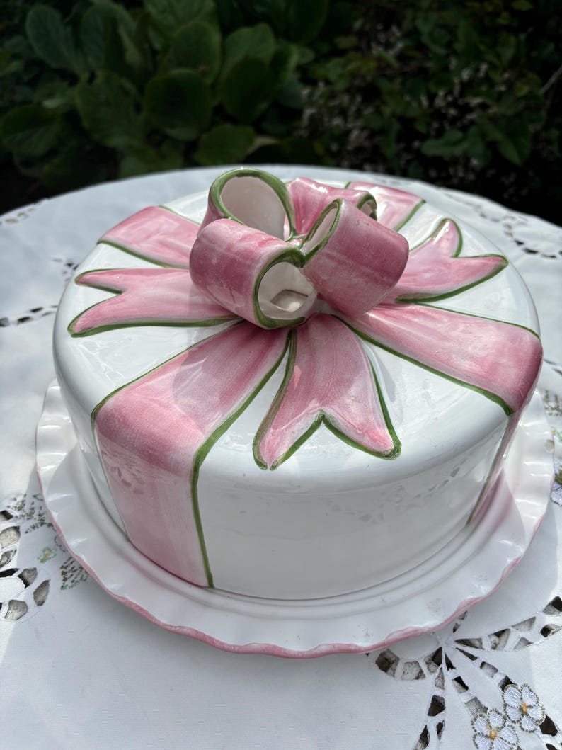 Vintage Cake Plate with Dome