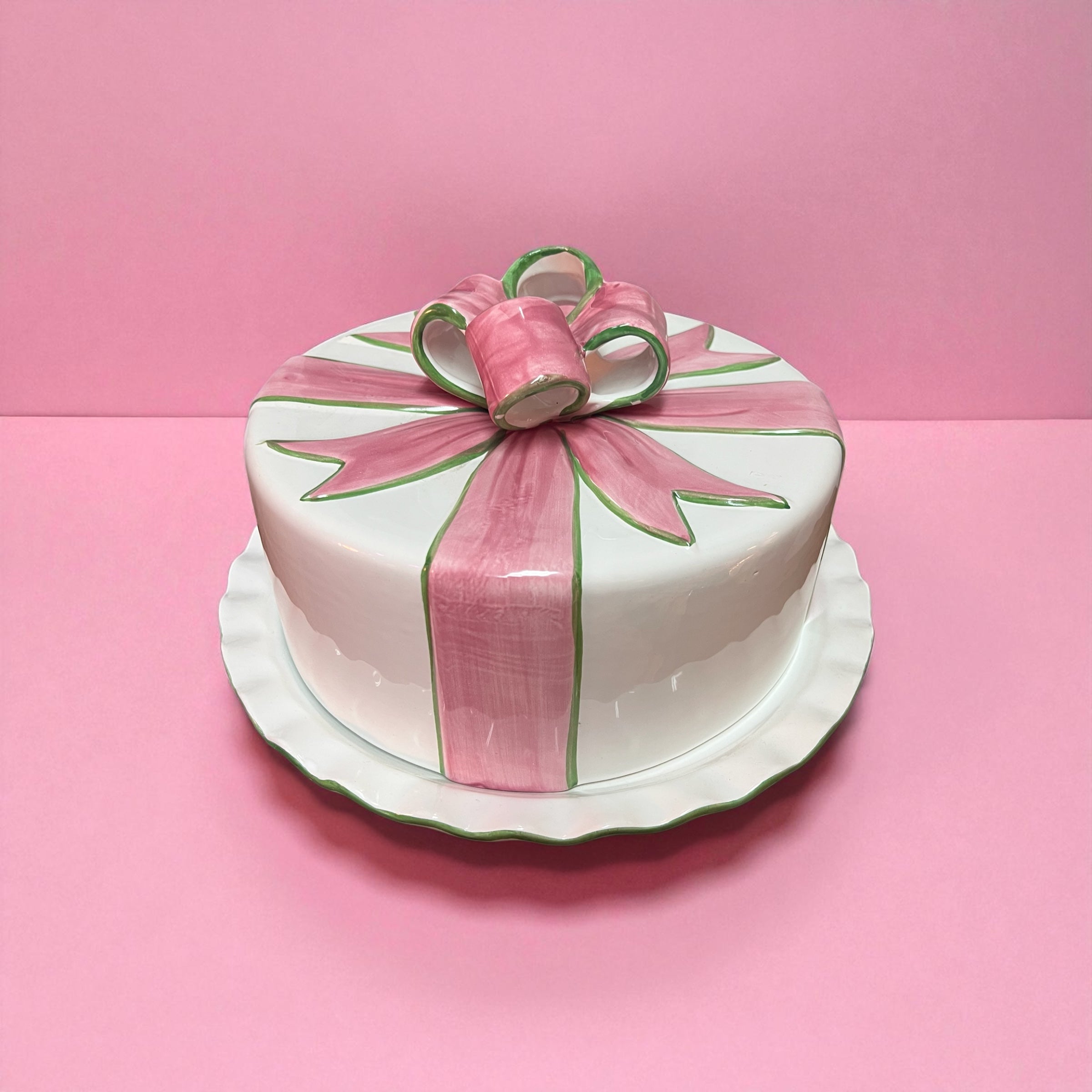 Vintage Cake Plate with Dome